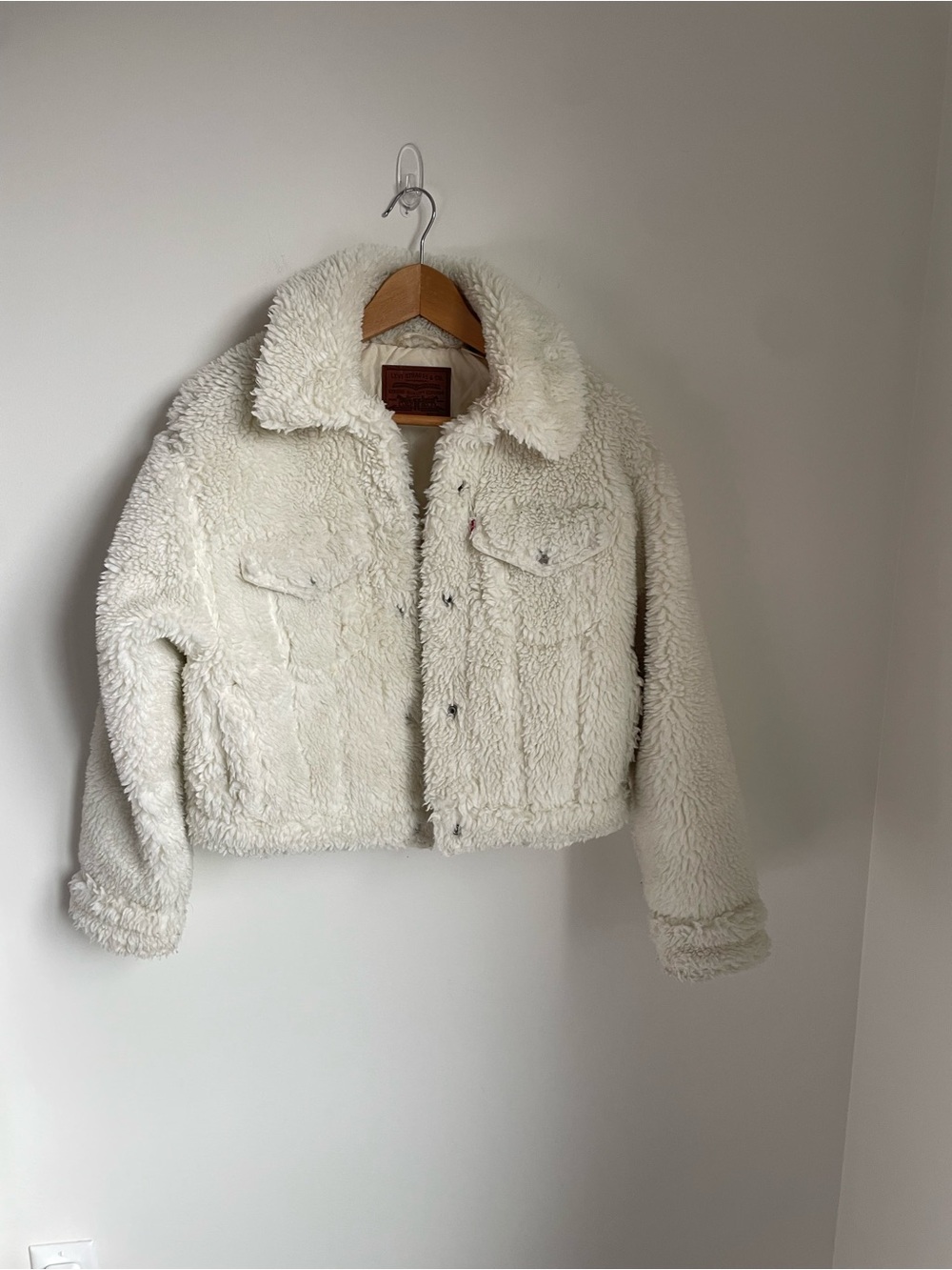 Levi's Cream Sherpa Trucker Jacket